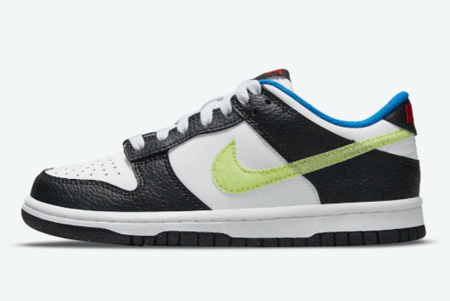Nike Dunk Low GS White/Black-Volt DQ0977-100 - Giant Hangtags & Superior Style
