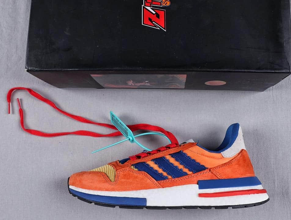 Adidas Originals Dragon Ball Z x ZX 500 RM 'Son Goku' D97046 - Epic Collaboration for Sneaker Enthusiasts