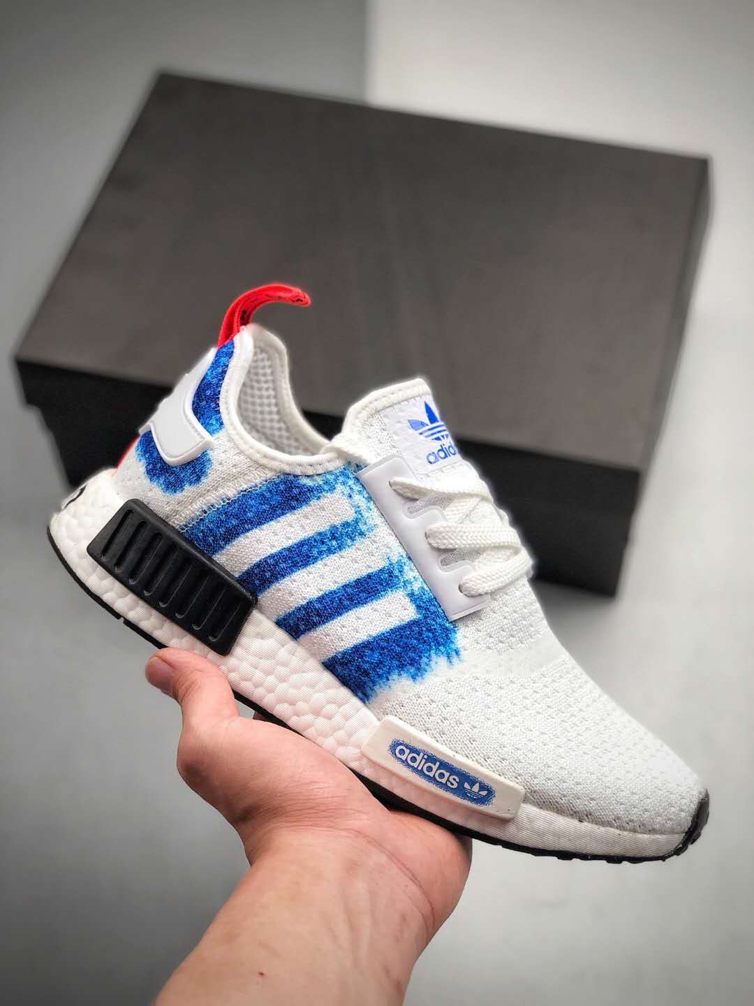 Adidas nmd r1 bold blue stencil clearance