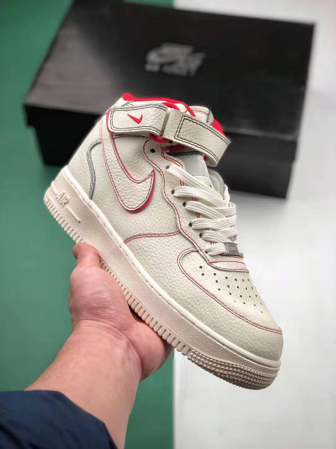 Nike Air Force 1 Mid All White Red AO2518-226 | Iconic Style and Comfort