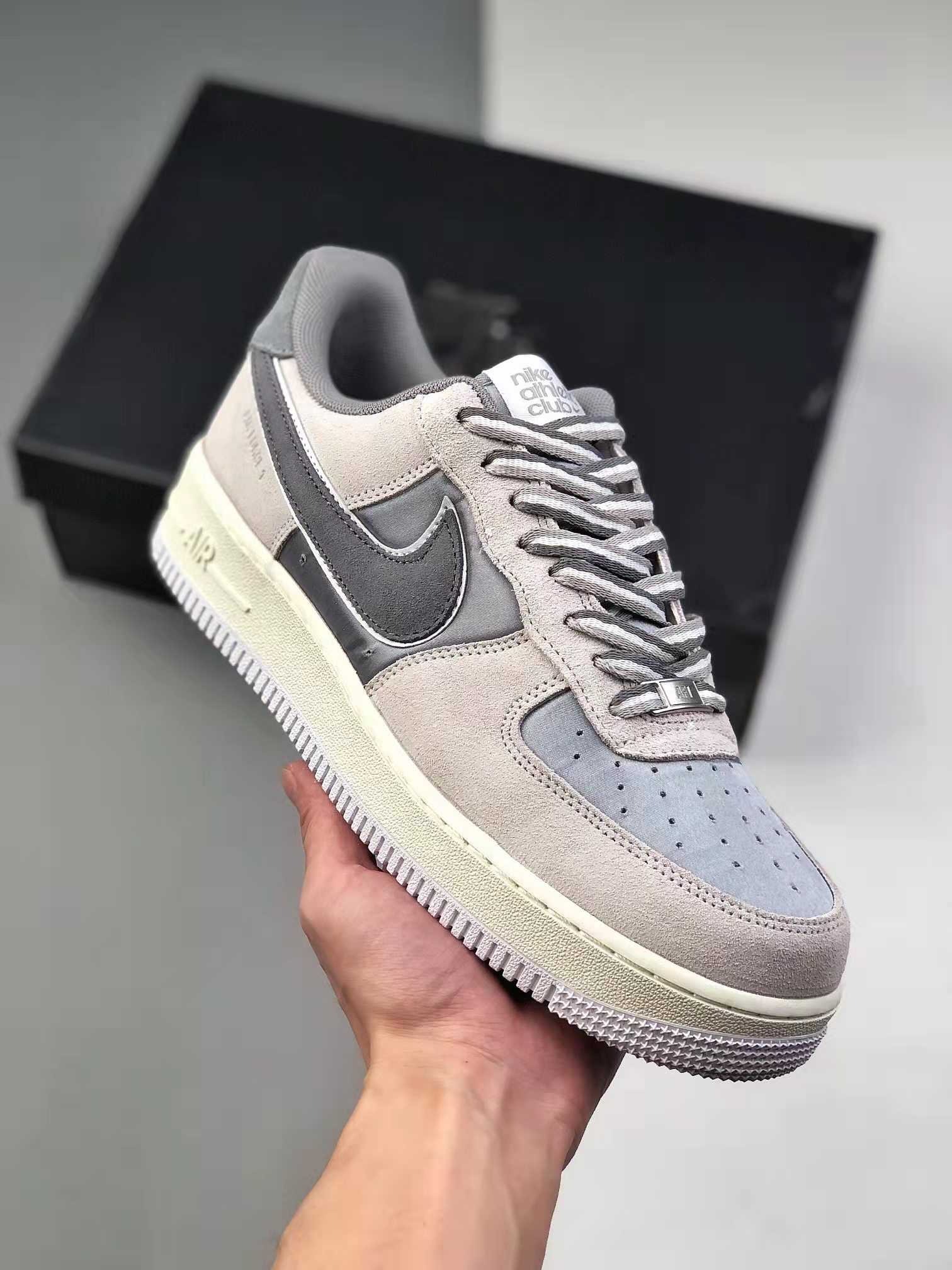 Nike Air Force 1 '07 LX 'Athletic Club - Light Smoke Grey' DQ5079-001 - Stylish and Comfortable Sneakers