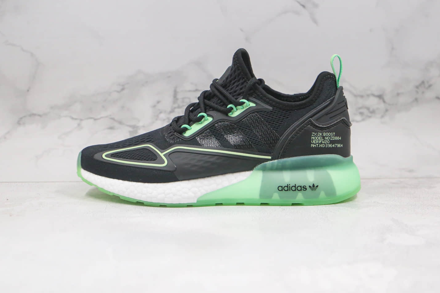 Adidas Originals ZX 2K Boost Black Green White - H67935 | Limited Edition