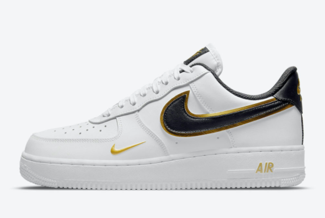 Nike Air Force 1 Low White/Black-Metallic Gold DA8481-100 - Stylish and Classic Sneakers for Men