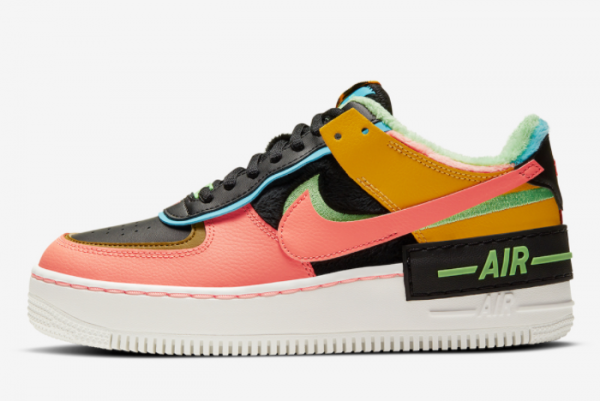 Shop the Women's Nike Air Force 1 Shadow SE Solar Flare CT1985-700 – Vibrant Pink & Baltic Blue | Free Shipping