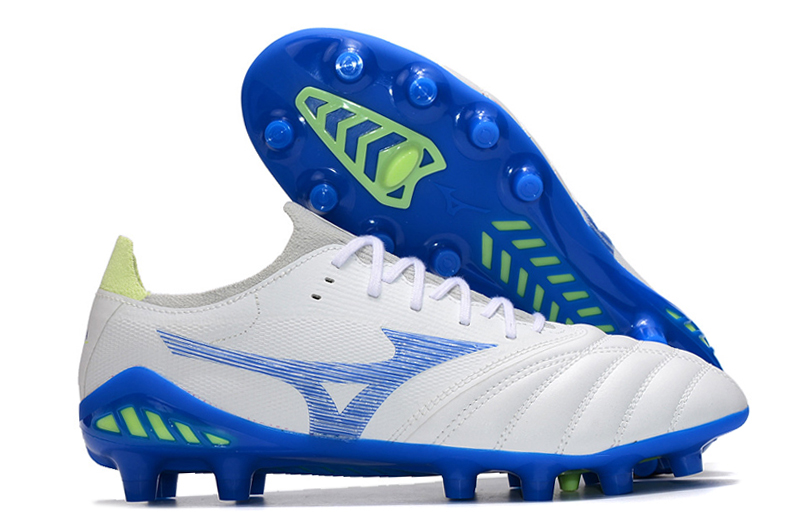 Mizuno Morelia Neo III FG Football Boots White Blue P1GA229027 - Enhanced Performance and Style