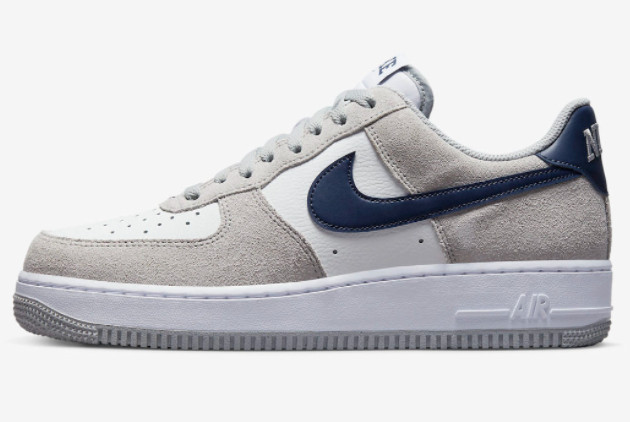 Nike Air Force 1 Low Light Smoke Grey/Midnight Navy-Summit White FD9748-001: Trendy and Stylish Sneakers