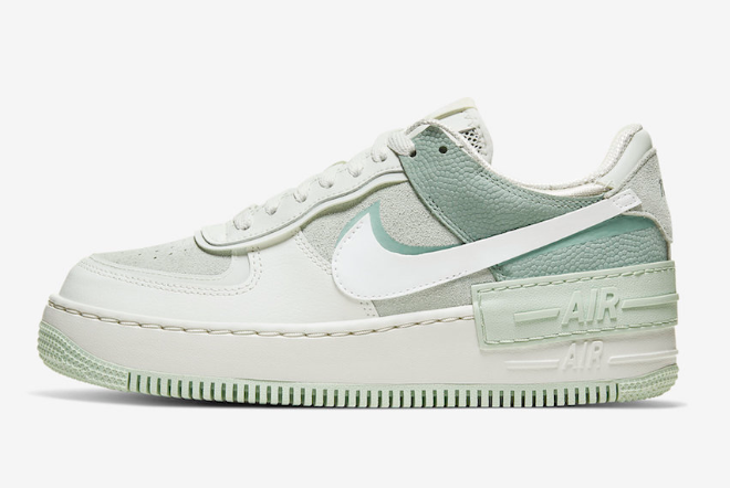 Wmns Nike Air Force 1 Shadow Spruce Aura/White-Pistachio Frost CW2655-001 | Latest Women's Sneakers