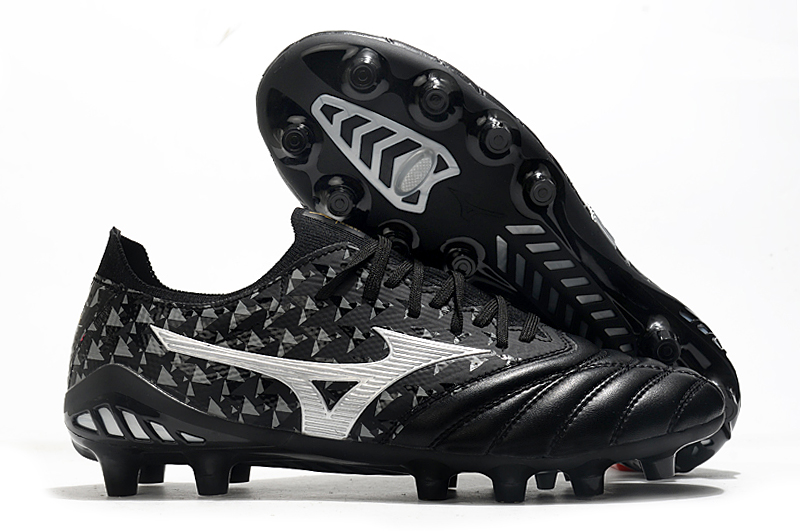 Mizuno Morelia Neo lll Elite FG Origami - Black Galaxy Silver | Lightweight and Versatile Football Boots