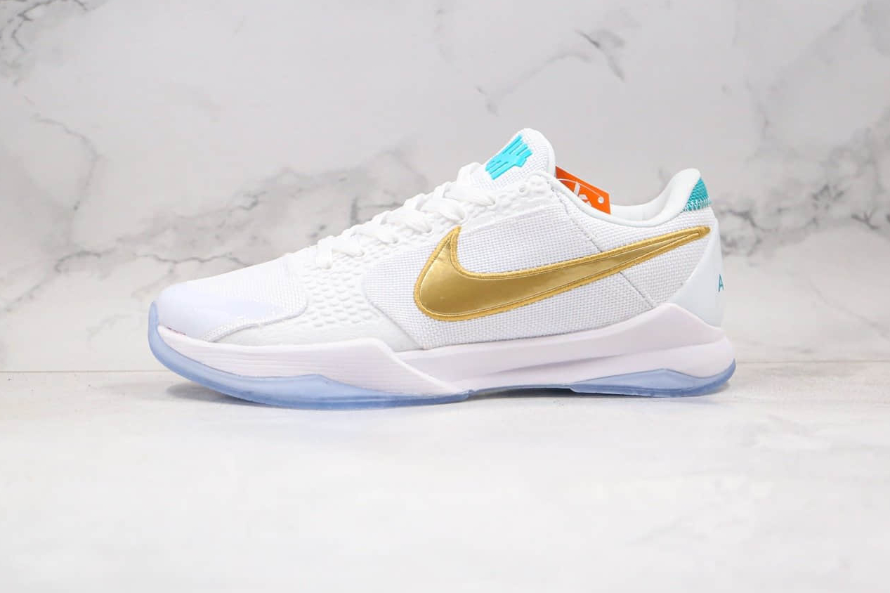 Undefeated x Nike Zoom Kobe 5 Protro What If Pack Unlucky 13 Metallic Gold DB4796-100 | Limited Edition Nike Sneakers