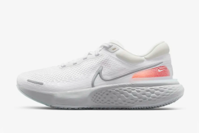 Nike ZoomX Invincible Run Flyknit White/Pure Platinum/Chile Red/Metallic Silver CT2228-100 - Latest Release from Nike for Enhanced Performance