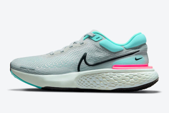 Nike ZoomX Invincible Run Flyknit 'South Beach' Grey Fog/Dynamic Turquoise-Hyper Pink-Black CT2228-003 - Buy Online Today!