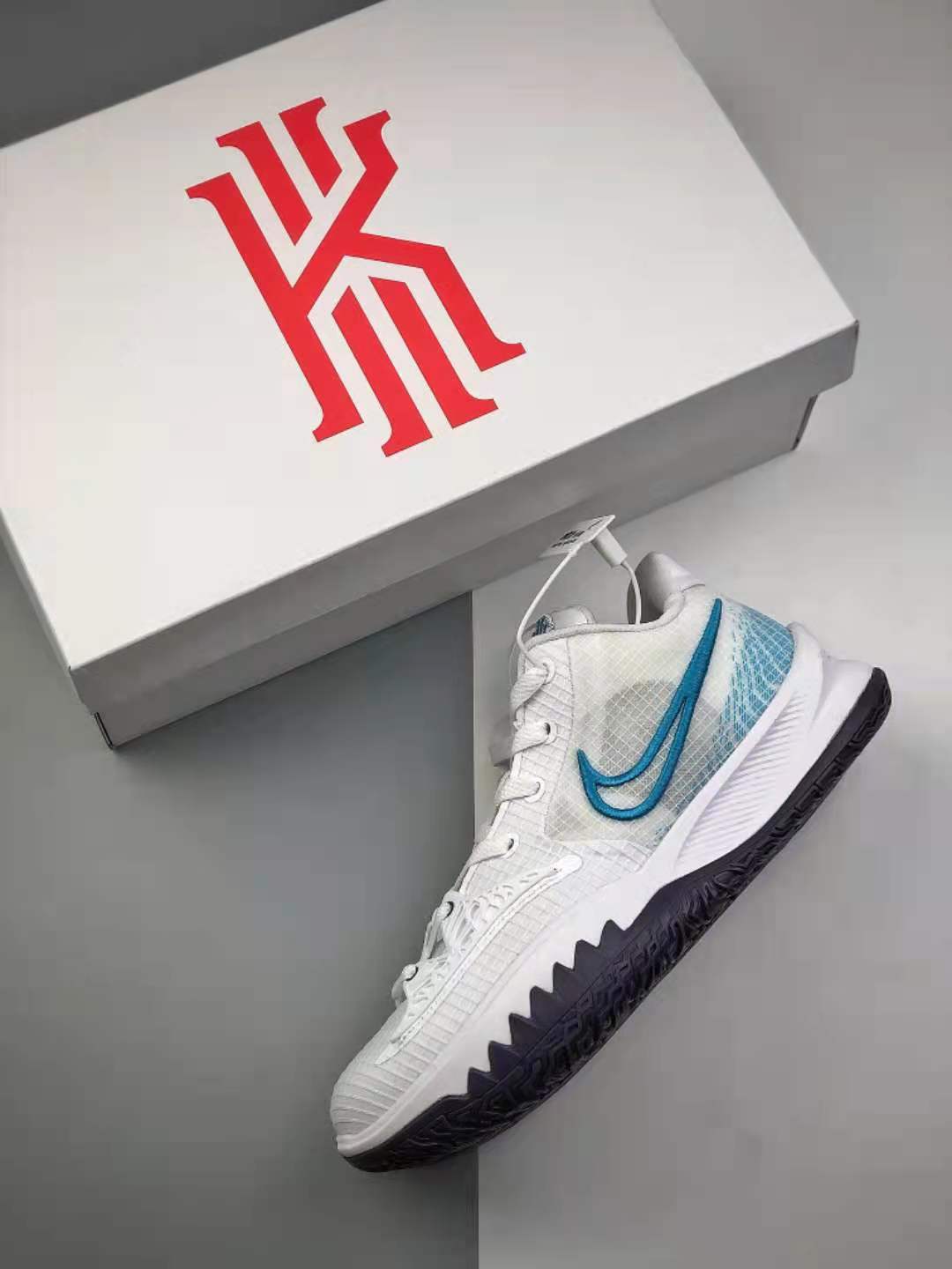 Nike Zoom Kyrie Low 4 EP - White Dark Raisin Laser Blue CZ0105-100 | Authentic Performance Sneakers Nike Zoom Kyrie Low 4 EP - White Dark Raisin Laser Blue CZ0105-100 | Authentic Performance Sneakers