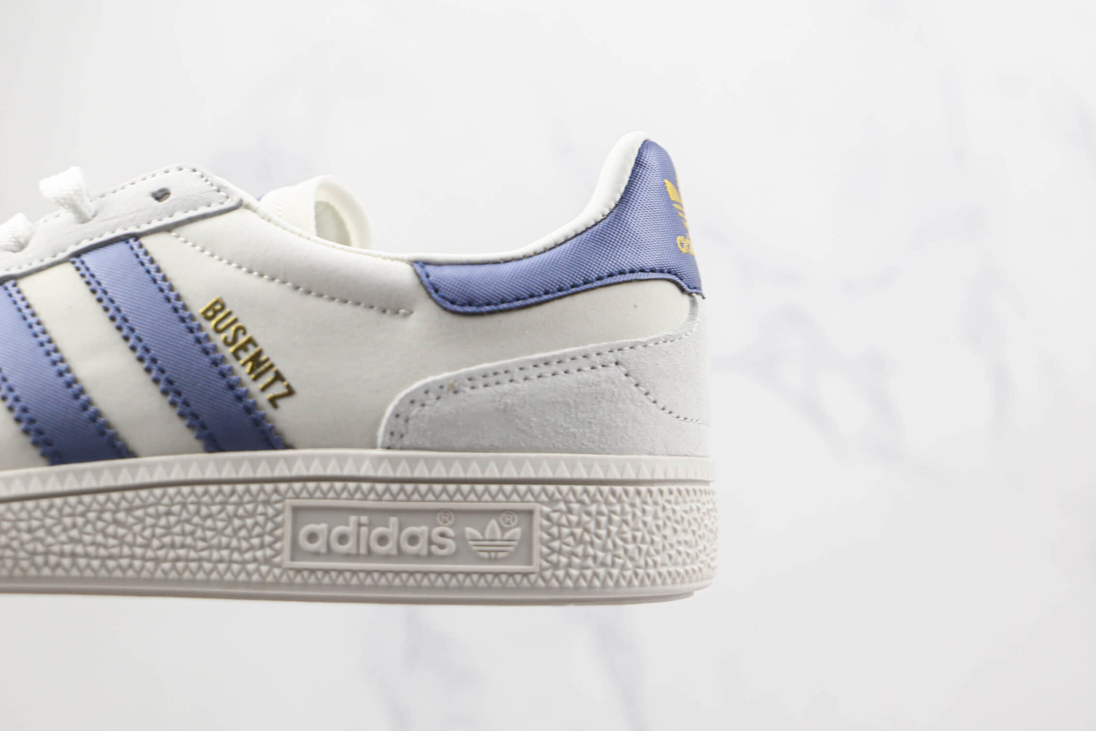 Adidas Busenitz Vintage Navy Blue Cloud White Metallic Gold FY0461 - Stylish and Classic Skate Shoes