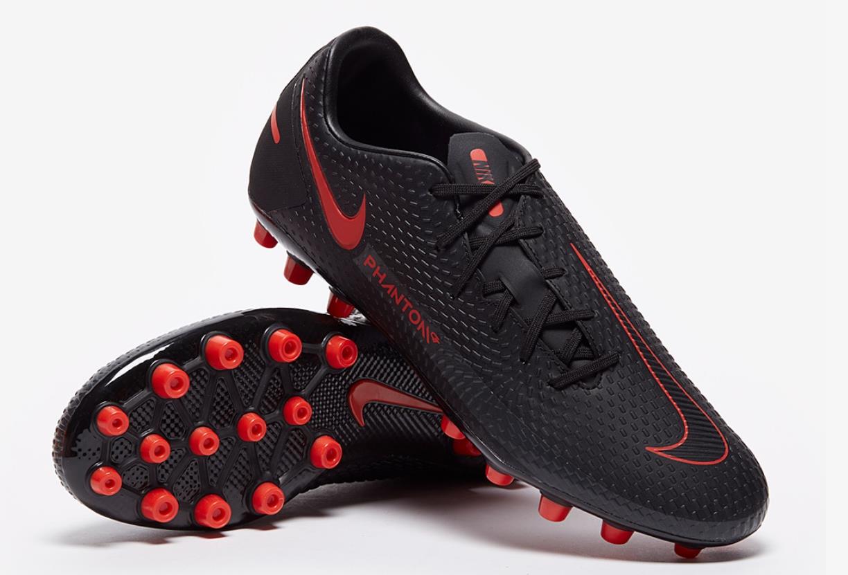Nike Phantom GT Academy AG Artificial Grass Soccer Cleats - Black Red | CK8456-060
