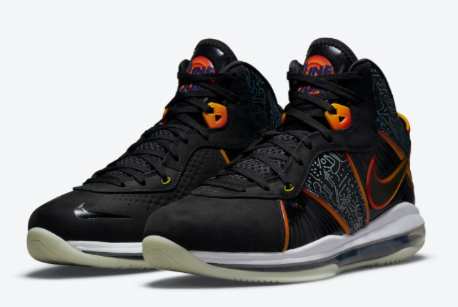 Nike LeBron 8 'Space Jam' Black/White-Multi-Color DB1732-001 - Premium Basketball Sneakers