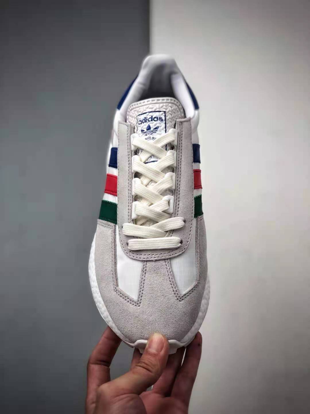 Adidas Racing 1 Boost Prototype Cloud White Blue Red Q47513 - Ultimate Racing Sneaker | Free Shipping