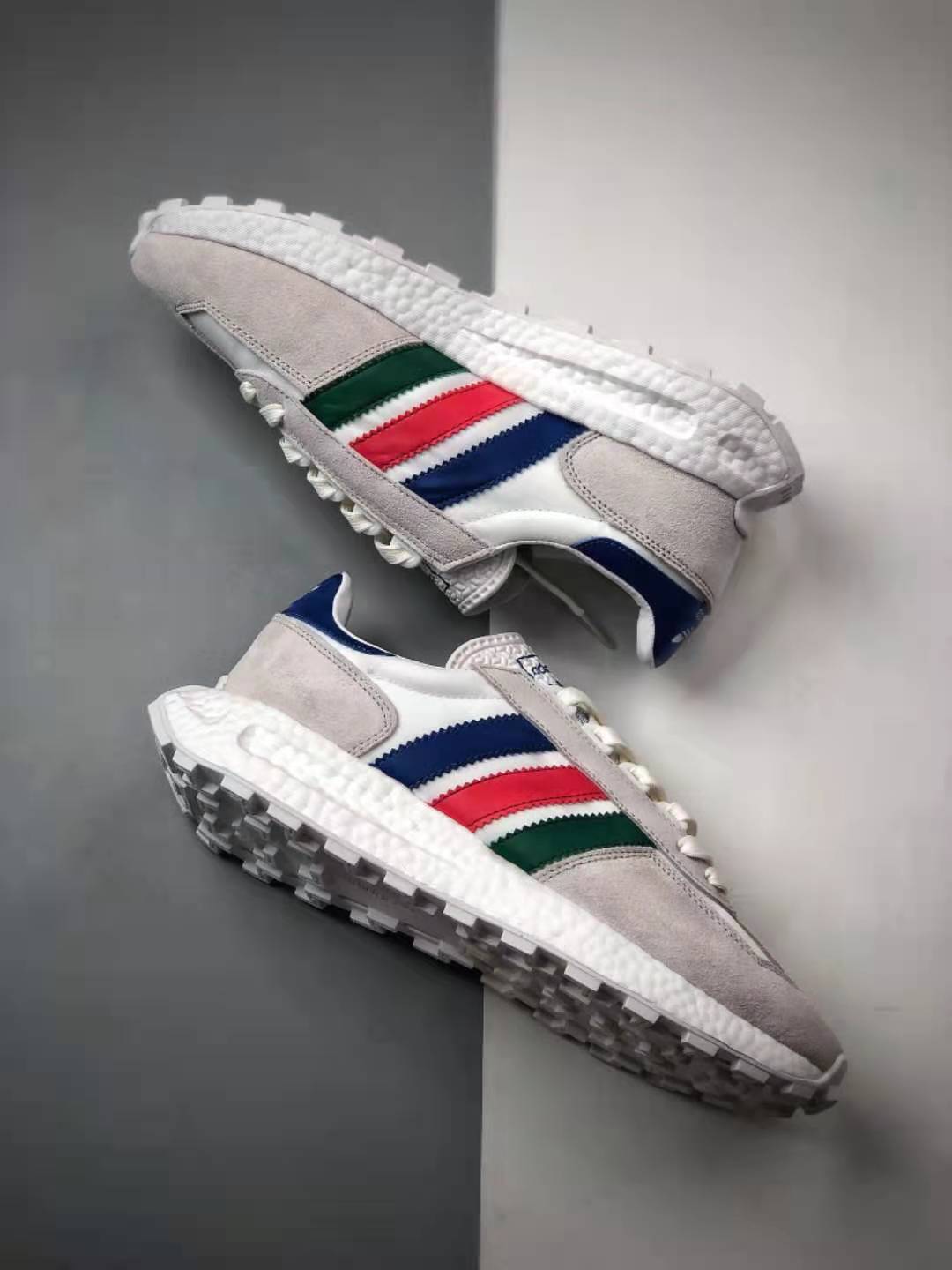 Adidas Racing 1 Boost Prototype Cloud White Blue Red Q47513 - Ultimate Racing Sneaker | Free Shipping