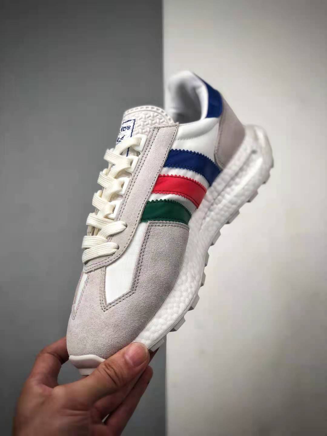 Adidas Racing 1 Boost Prototype Cloud White Blue Red Q47513 - Ultimate Racing Sneaker | Free Shipping
